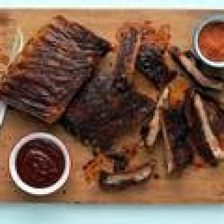 Memphis-Style Hickory-Smoked Beef and Pork Ribs