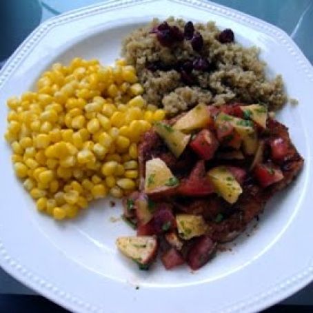 Pork Chops with Nectarine Salsa