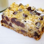 Chocolate Chip Dulce de Leche Oatmeal Bars
