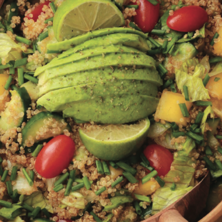 Quinoa Salad with Sesame Soy Dressing