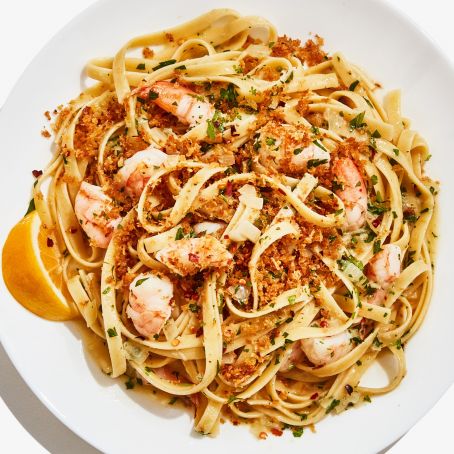 ***Shrimp Scampi Pasta