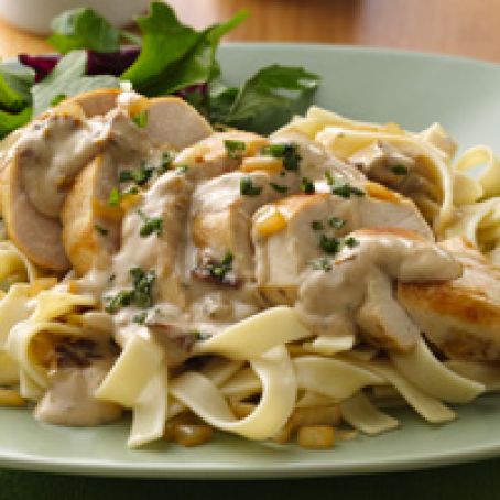 Creamy Chicken Marsala Fettuccine