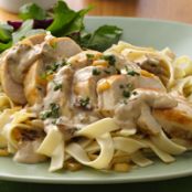 Creamy Chicken Marsala Fettuccine