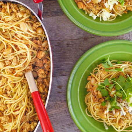 Chicken Chili Cowboy Spaghetti Recipe