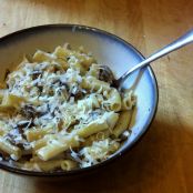 Parmesan Mushroom Pasta with Truffle Oil