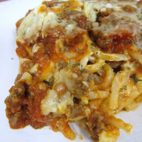 Baked Cream Cheese Spaghetti