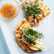 Chicken, Brie and Nectarine Flatbread