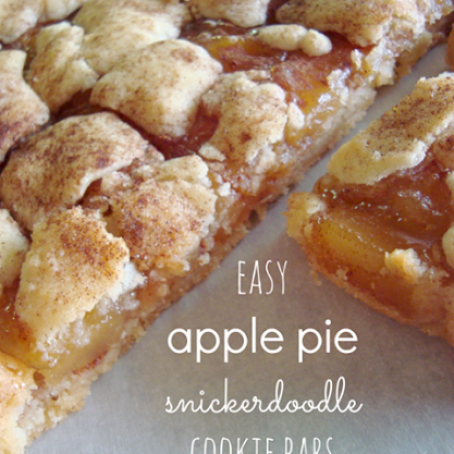 Apple Pie Snickerdoodle Cookie Bars