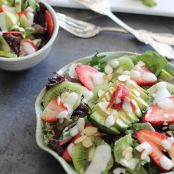 Strawberry avocado honey lime salad