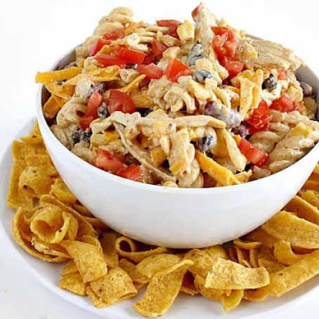 Fiesta Ranch Chicken Pasta Salad