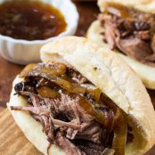 Crock Pot French Dip Sandwich - Spicy Southern Kitchen