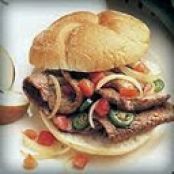 Onion 'N Pepper Beef Steak Sandwich