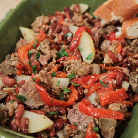 Mama T's Sausage and Beef Casserole