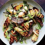 Grilled Potato Salad with Scallion Vinaigrette