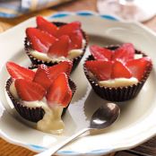Berry & Cream Chocolate Cups Recipe