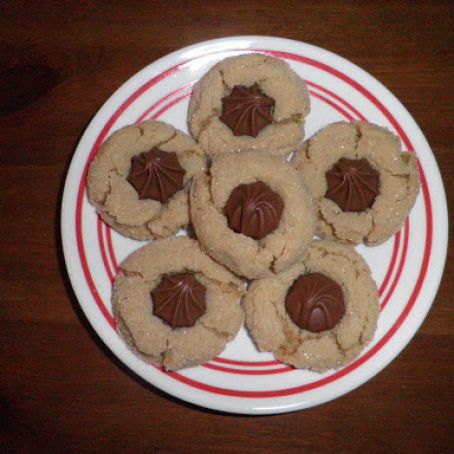 Peanut butter star cookies
