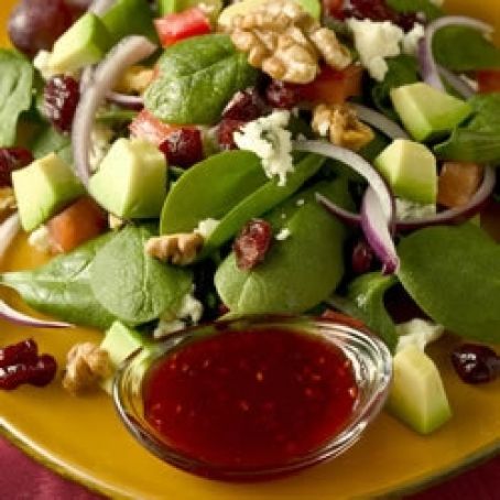 Harvest Salad with Rasberry Dressing