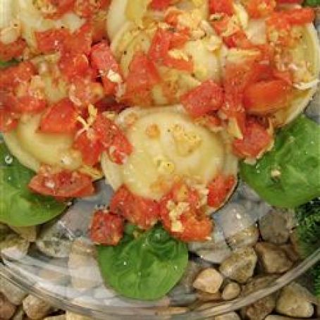 Herbed artichoke cheese tortellini