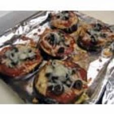 Mini Eggplant Pizzettes