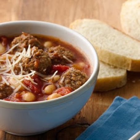 Slow Cooker Italian Meatball Soup