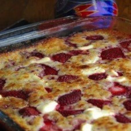 Strawberry Cream Cheese Cobbler