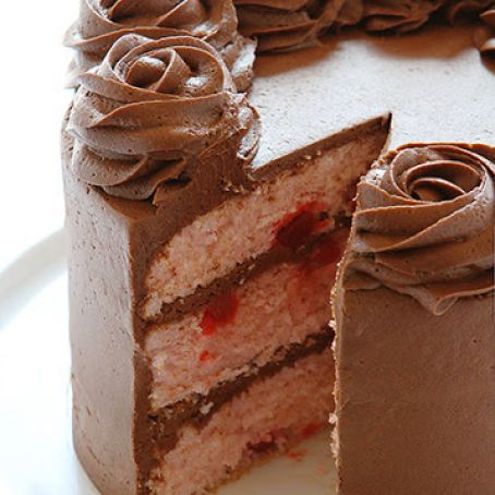 Pink Cherry Cake