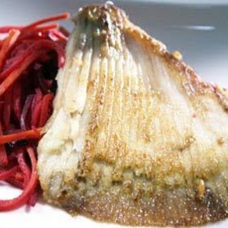 Skate Wing with Watercress Sauce