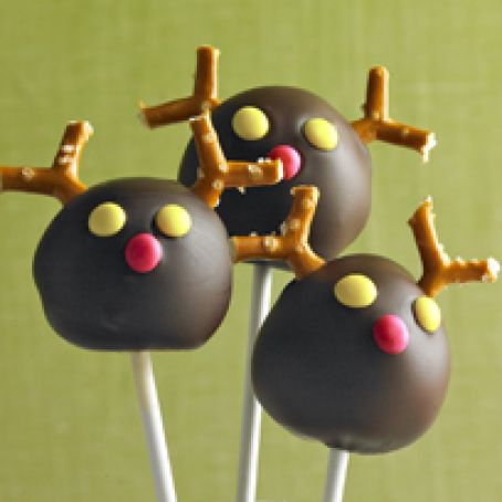 Reindeer Cookie Ball Pops