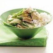 Grilled Chicken Sausage with Pears