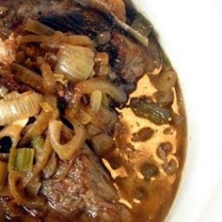 Slow-Cooked Brisket and Onions