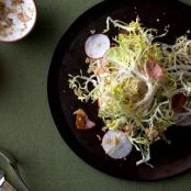FRISEE & RADISH SALAD w/HAZELNUT DRESSING