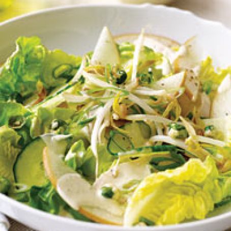 Asian Chicken Salad with Wasabi Dressing