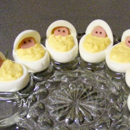 Newborn Babies Deviled Eggs (Baby Shower)