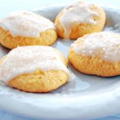 Lemon Pineapple Cake Mix Cookies with Pineapple Glaze