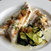 FILETE LENGUADO SALSA CAVIAR Y MARISCOS