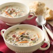 Creamy Ham and Wild Rice Soup - Slow Cooker