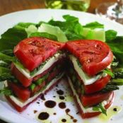 Stacked Tomatoe and Mozzerella