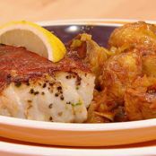 Serrano-Wrapped Fish with Crispy Potato Hash