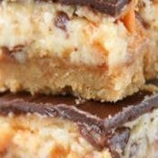 Butterfinger Nutter Butter Cheesecake Bars