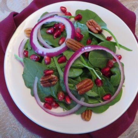 Pomegranate Spinach Salad Recipe
