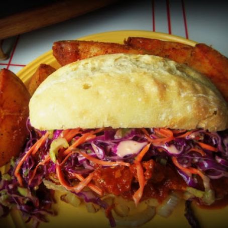 Chopped Pork Sandwich With a Smoky Poblano-Jalapeño Barbeque Sauce