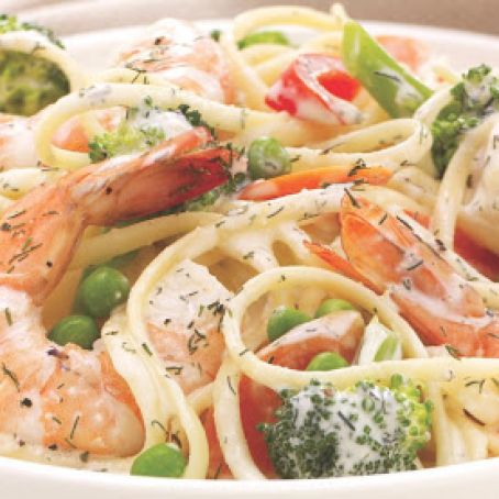 Recipe Inspirations Shrimp & Pasta Primavera Recipe