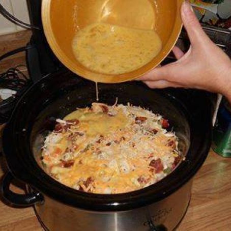 Breakfast casserole in the crock pot
