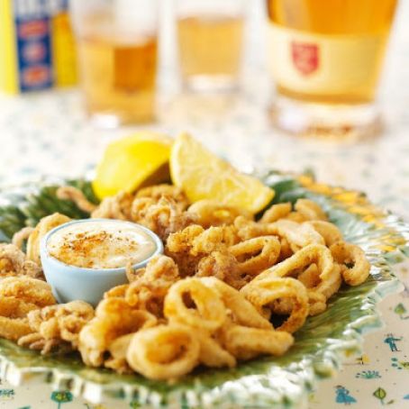 CALAMARI - Quick Calamari With Garlic Mayonnaise
