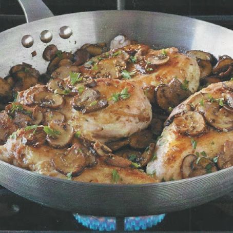 Chicken with Oregano and Mushrooms