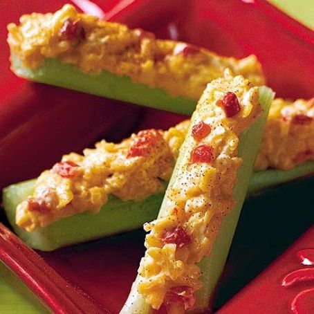 Light Pimento Chees Stuffed Celery