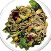 SESAME SOBA NOODLES w/CUKES & BOK CHOY