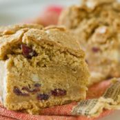 BROWNED BUTTER WHITE CHOCOLATE BLONDIES