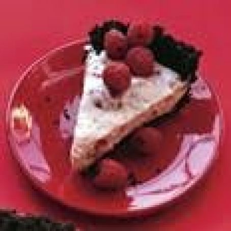 No-Bake Chocolate Raspberry Cream Pie
