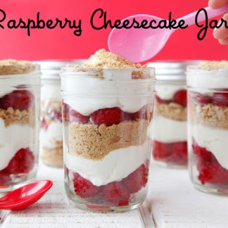 Raspberry Cheesecake Jars